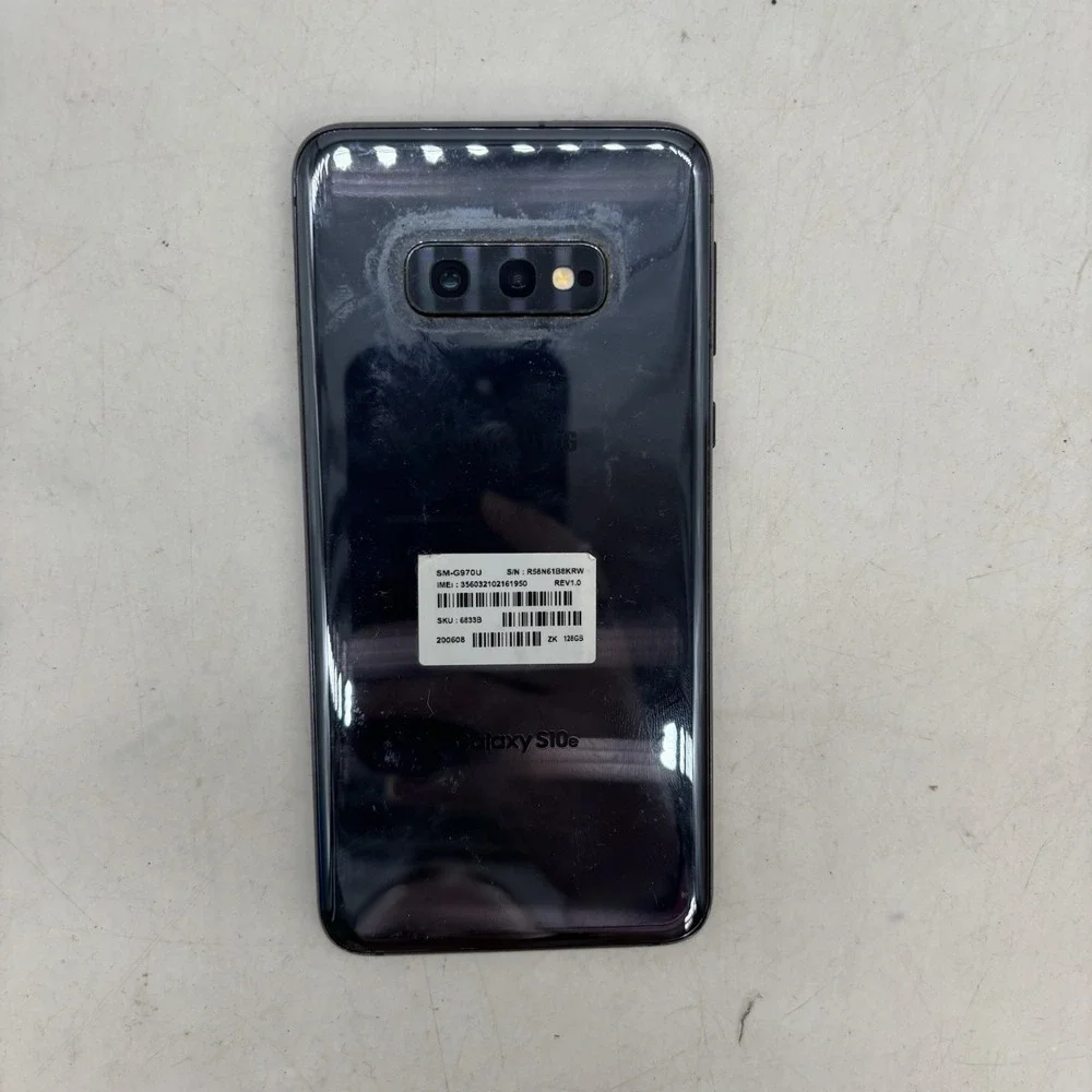 Fair Samsung Galaxy S10e Blue SM-G970U 128GB AT&T Tested Working